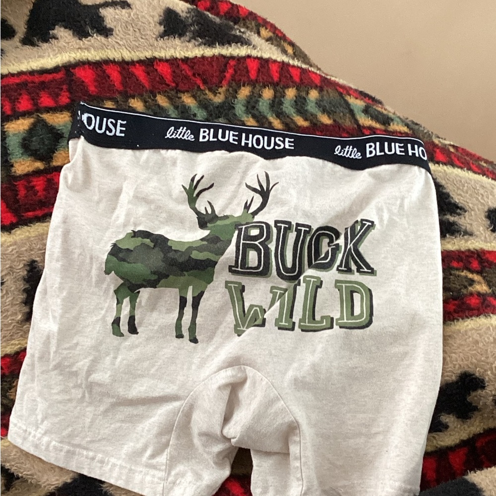 🦌 BUCK WILD  JACKSON HOLE WYOMING UNDERWEAR  little BLUE HOUSE